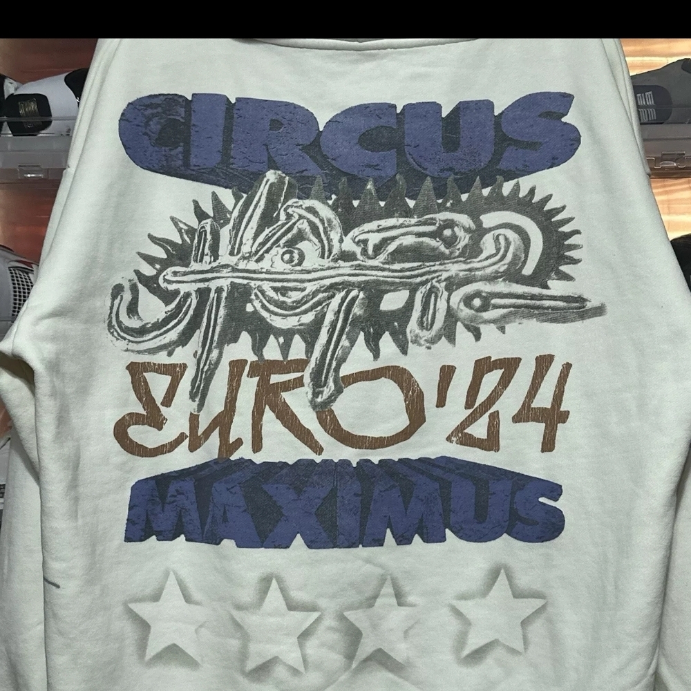 Cactus Jack by Travis Scott Cream Graphic Hoodie - Picture 6 of 14